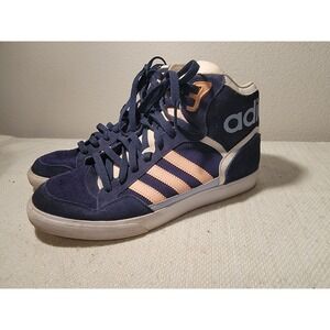 Adidas Originals Women's Extaball Blue Pink High-Top Sneaker Shoe B35351 - Sz 10